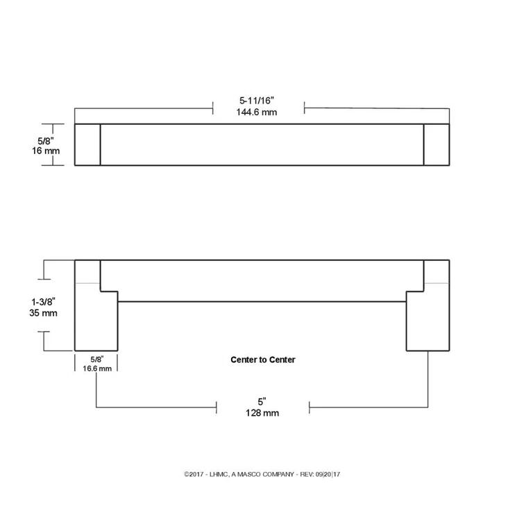Franklin Brass Stratford 5-1/16" Center to Center Bar Pull Multipack (Set of 10)