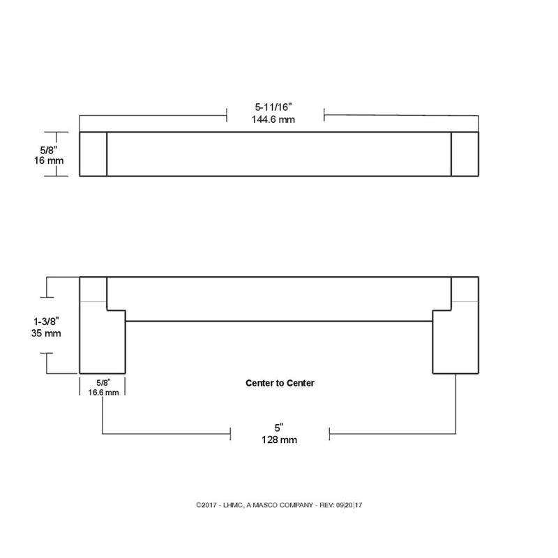 Franklin Brass Stratford 5-1/16" Center to Center Bar Pull Multipack (Set of 10)
