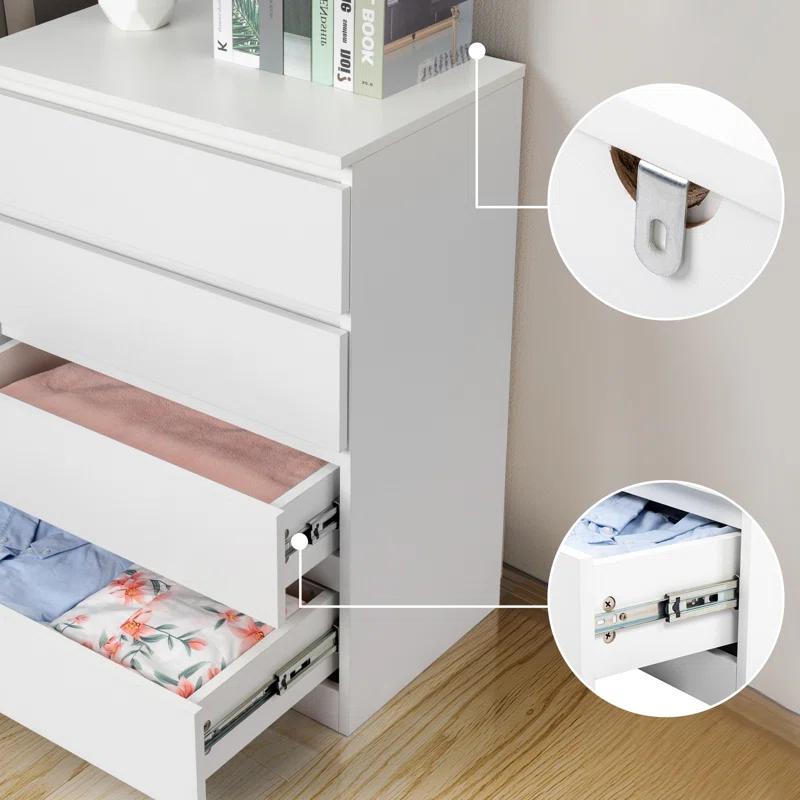 Wade Logan® Braegan 24'' W 4 - Drawer Dresser