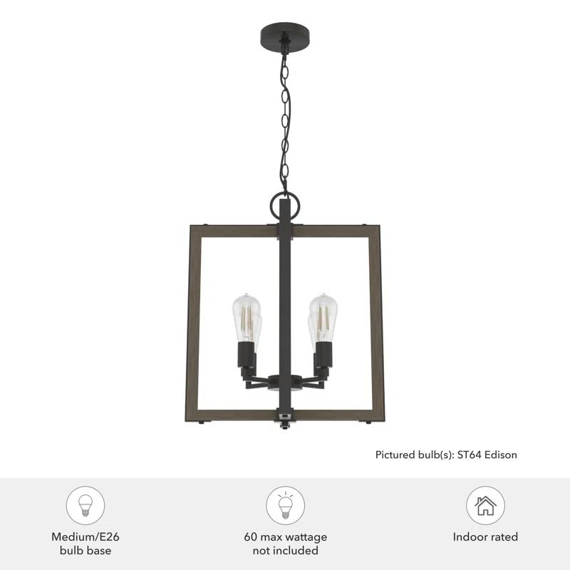 Hunter Fan Woodburn 4 Light 18 Inch Pendant Ceiling Light Fixture