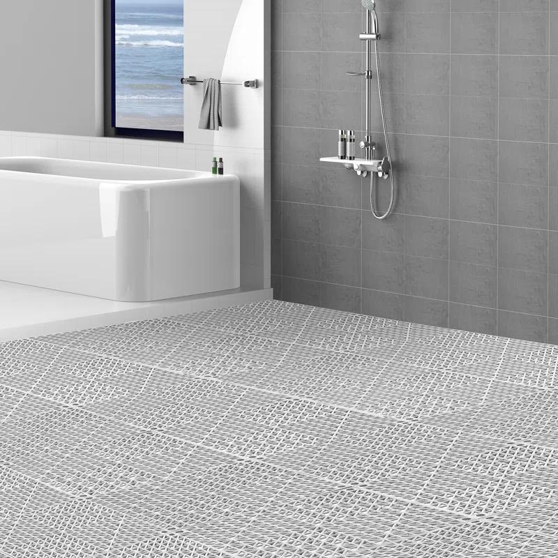 VEVOR VEVOR 12" X 12" Drainage Mats In Different Colors VEVOR 12'' W x 12'' L Garage Flooring Drain Tiles (Set of 55)