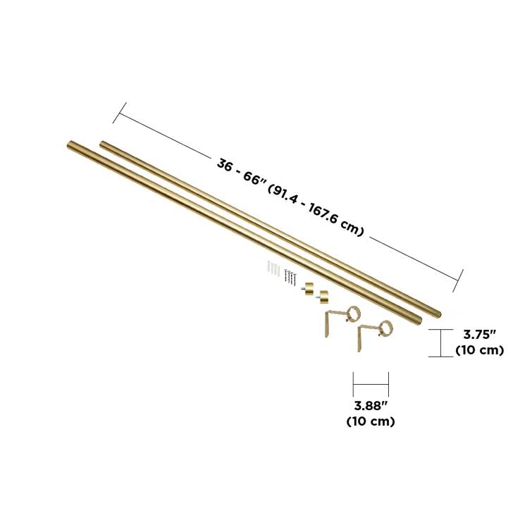 Umbra CAPPA Adjustable Single Steel Curtian Rod
