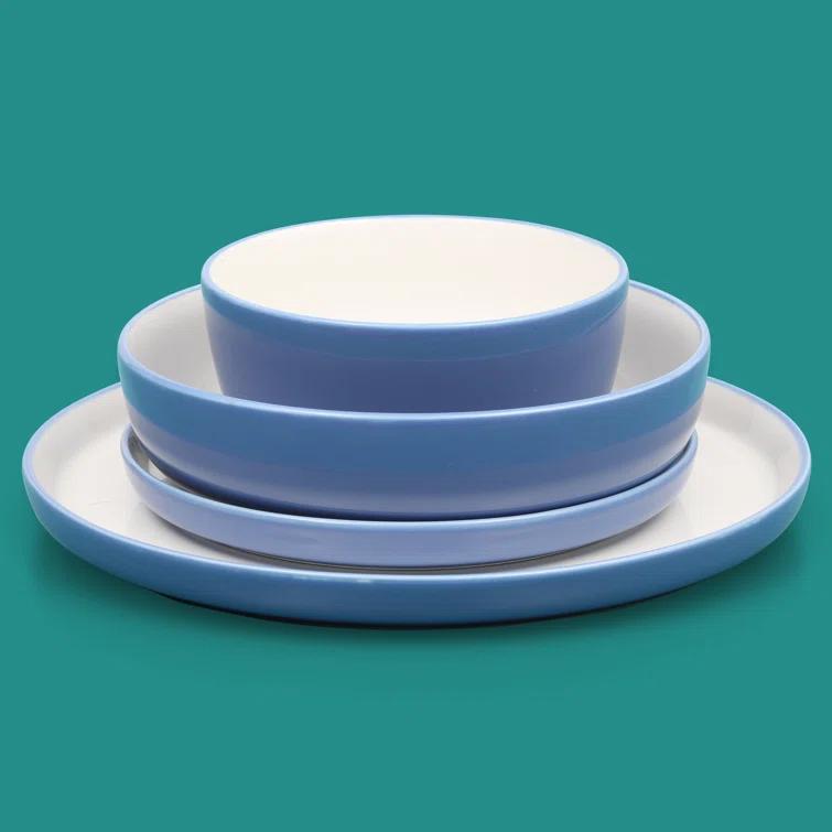 Sur La Table Kitchen Essentials Dinner Theatre 16 Piece Porcelain China Dinnerware Set - Service for 4