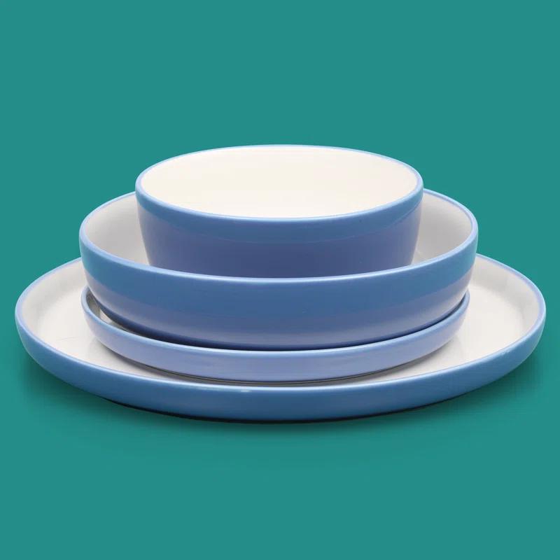 Sur La Table Kitchen Essentials Dinner Theatre 16 Piece Porcelain China Dinnerware Set - Service for 4