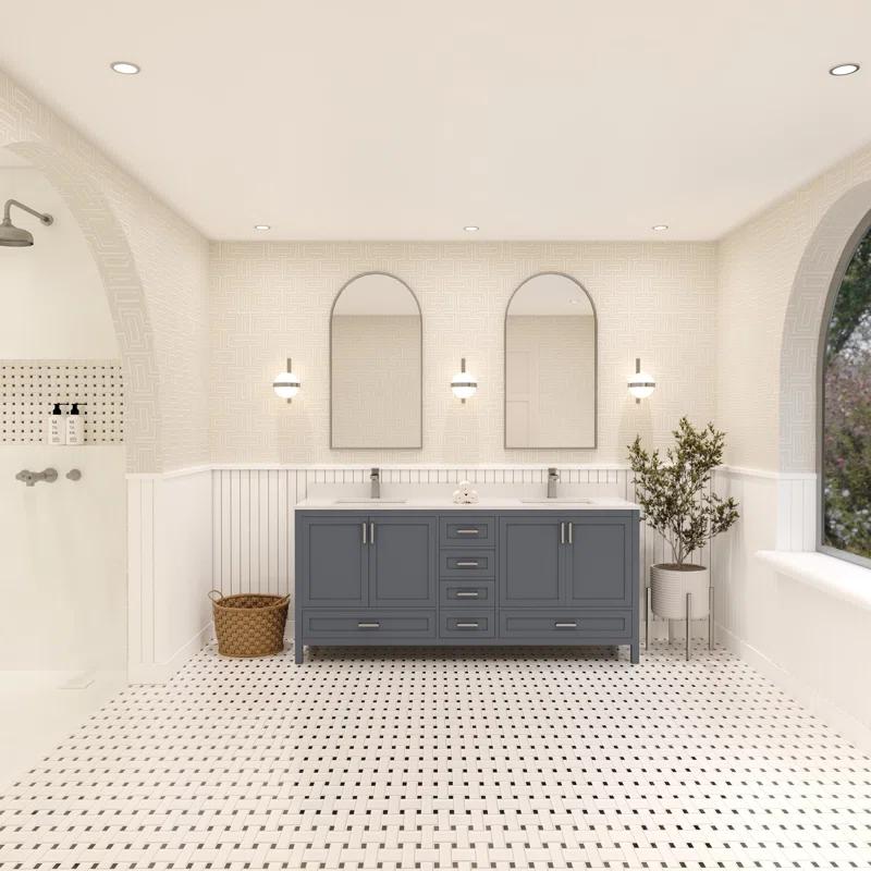 Ayna Decors Rooh 71 Double Bathroom Vanity Base Only