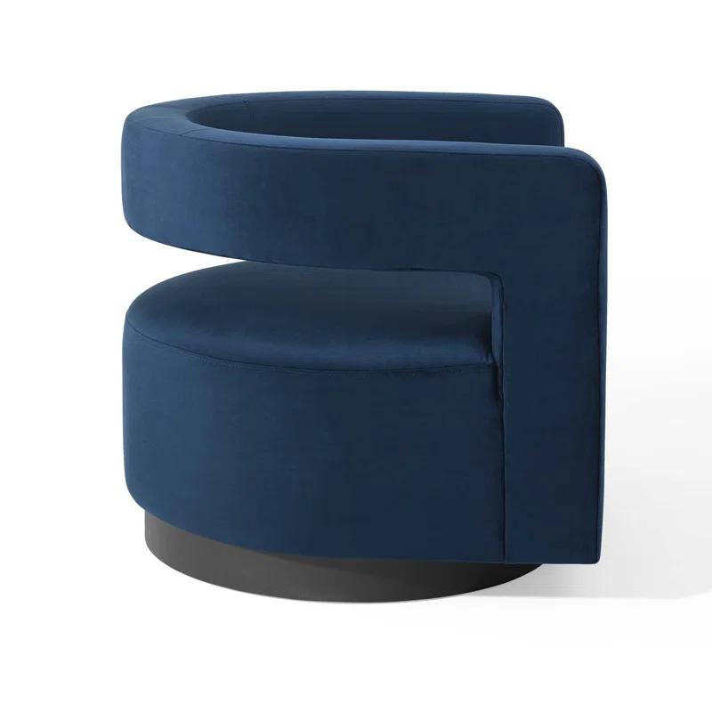 Modway Modway Spin Cutaway Performance Velvet Swivel Armchair