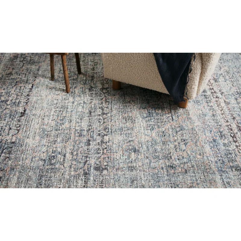 Amber Lewis x Loloi Amber Lewis x Loloi Billie Denim / Blush Area Rug