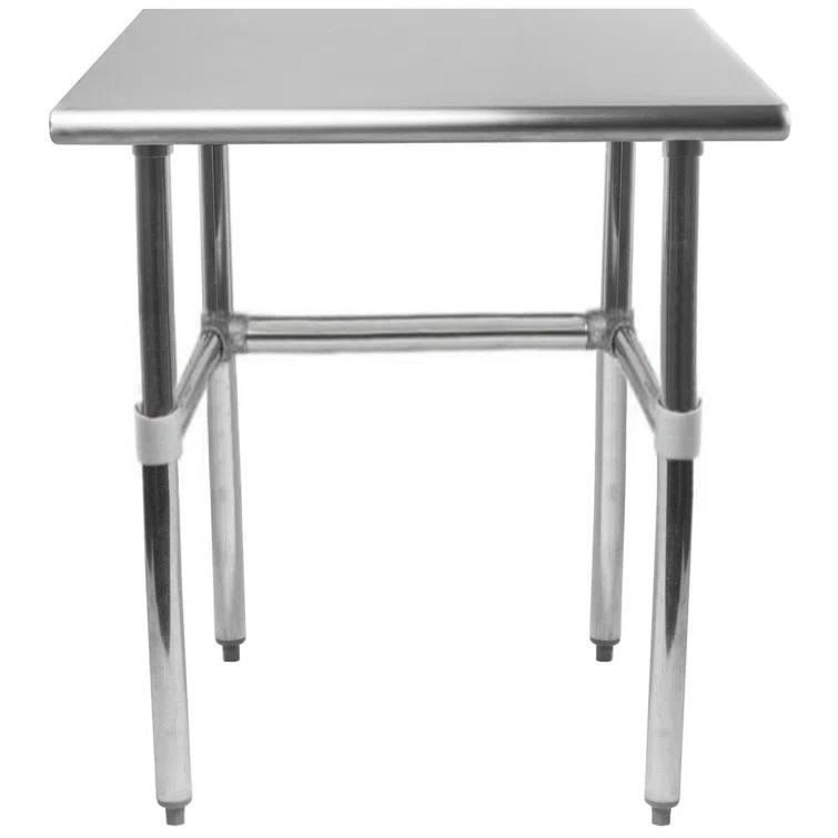 Amgood Stainless Steel Open Base Work Table