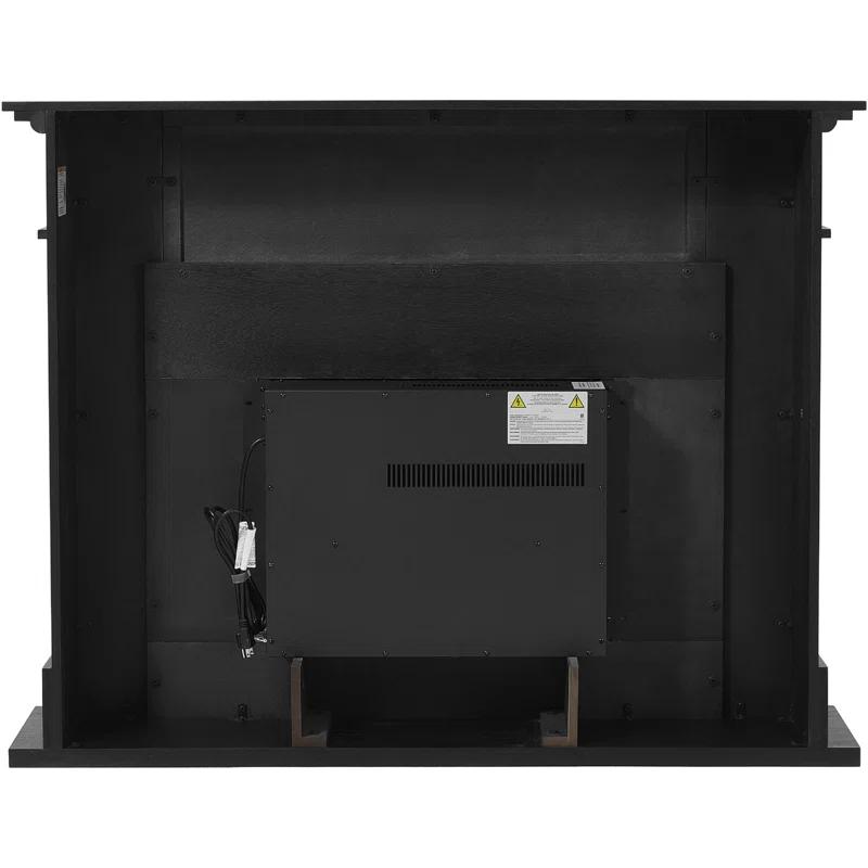 Cambridge Cambridge Sofia 53-in. Electric Fireplace Mantel in with Black Marble Inlay and Crystal Rocks
