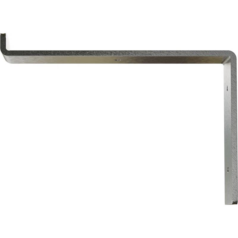Ekena Millwork 2"W x 10"D x 7 1/4"H Steel Truss Shelf Bracket, Stainless Steel