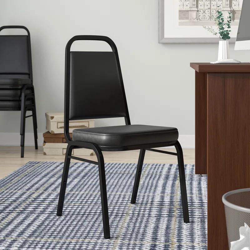 Amaya Trapezoidal Back Stacking Banquet Chair with 2.5" Thick Seat