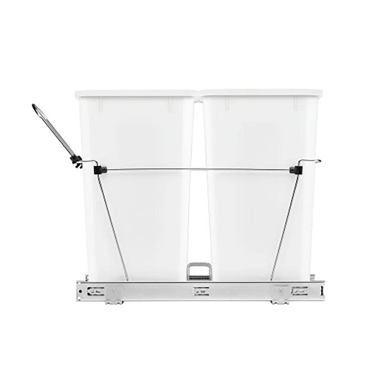 Rev-A-Shelf Rev-A-Shelf Double Pull Out Trash Can 35 Qt for Kitchen