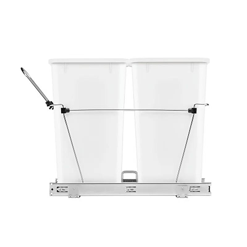 Rev-A-Shelf Double Sliding Pull-Out Waste Bin Containers
