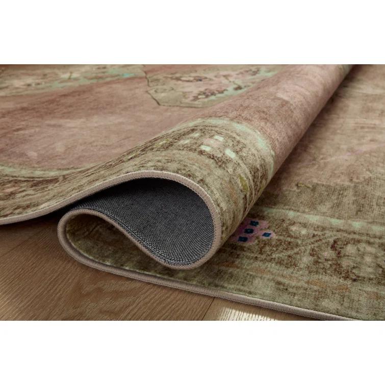 Magnolia Home By Joanna Gaines X Loloi Sinclair Machine Washable Clay / Tobacco Area Rug