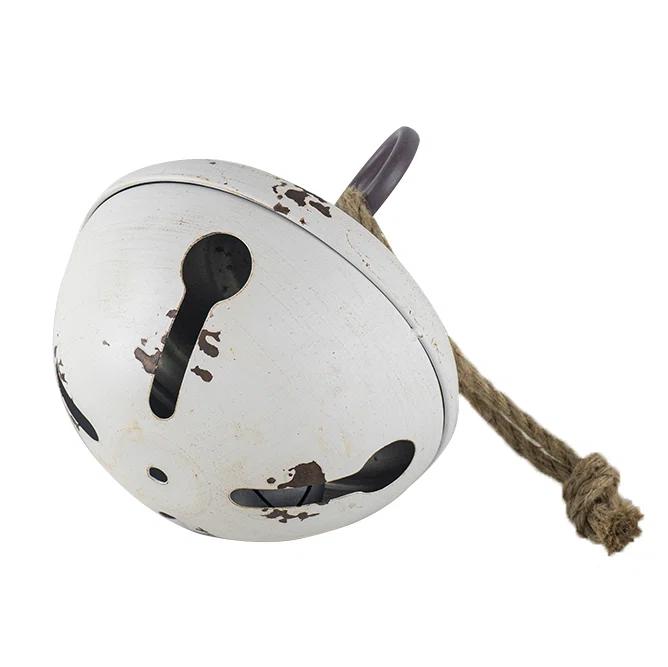 A&B Home Farmhouse Bell Ornament Set of 4 8.5"Dia. x 10" White (Set of 4)