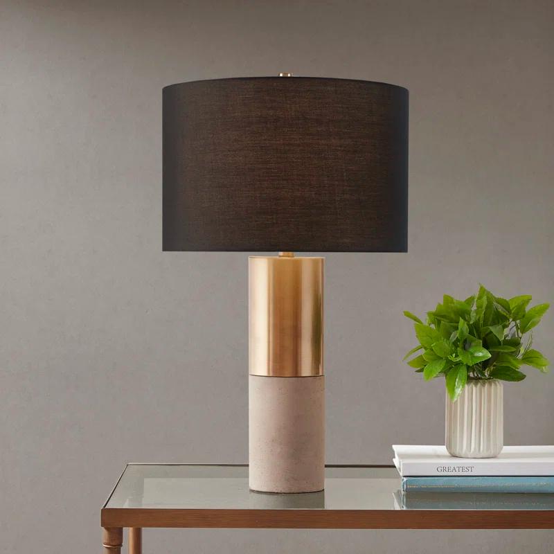 Hampton Hill Fulton Metal and Concrete Table Lamp