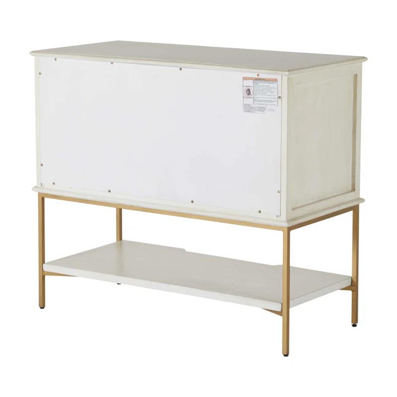 Gabby Riggs 38'' W Metal Nightstand