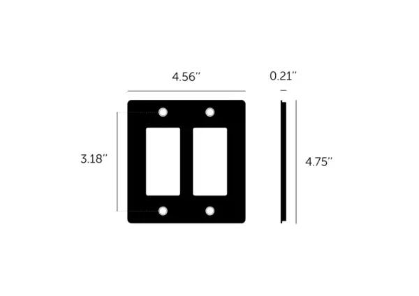 Buster + Punch Buildings & Architecture 2 - Gang Blank Standard Combination Wall Plate