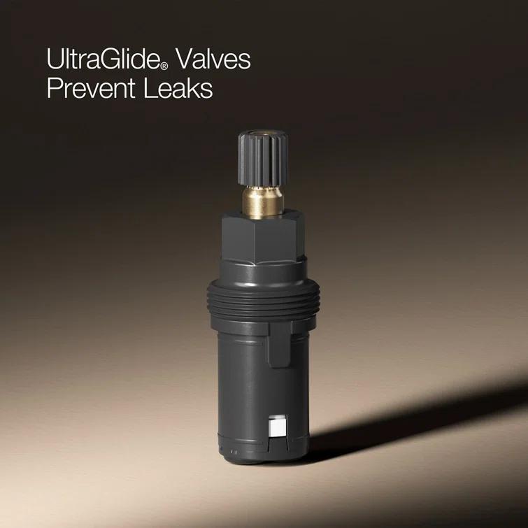 Kohler Purist® Widespread Bathroom Faucet with Pop-Up Drain Assembly, 3-Hole High Arc Cross Handle Bathroom Sink Faucet, 1.2 gpm