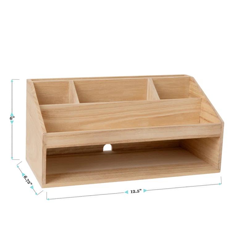Martha Stewart Thomas Martha Stewart Wooden Office Desktop Organizer