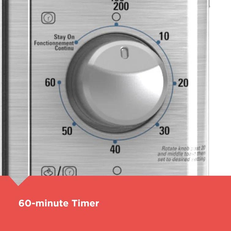 BLACK+DECKER BLACK+DECKER Crisp 'N Bake Air Fry Toaster Oven, 8-Slice, 5 Cooking Functions, 60 Minute Timer, Stainless Steel