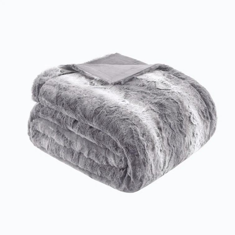 Madison Park Zuri Oversized Faux Fur Throw