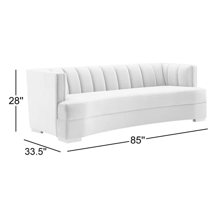 Modway Modway Encompass Channel Tufted Performance Velvet Curved Sofa