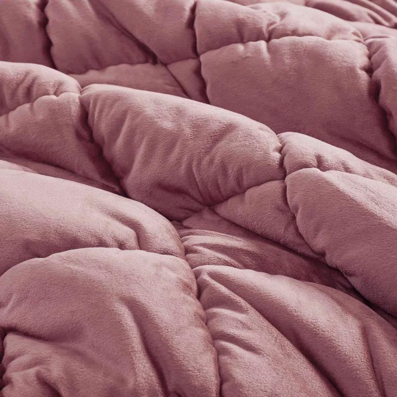 Intelligent Design Velvet Dream Puff Velvet Comforter Set