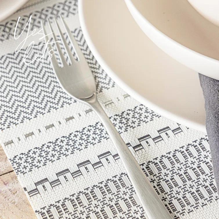 over&back Reversible Striped Table Runner