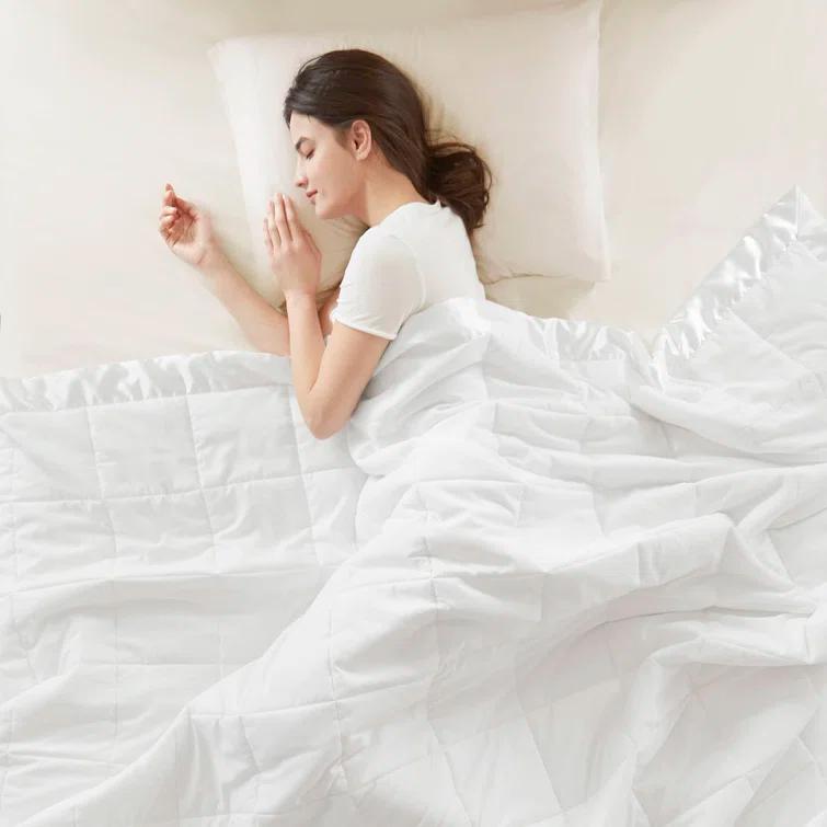 マディソンパークウィンダムブランケット、ブラッシュ Madison Park Windom Microfiber Down Alternative Blanket, King, Ivory by  Madison Park