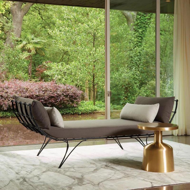 Global Views Mirror Match Marble Area Rug in Beige/Gray