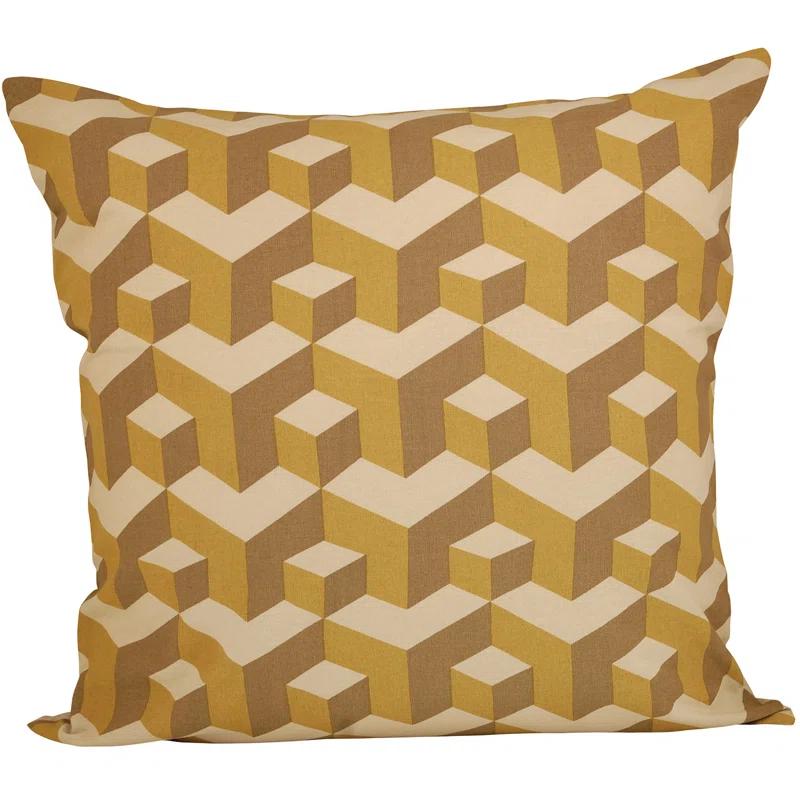 The Pomeroy Collection, Ltd Escher Geometric Feather Reversible Throw Pillow
