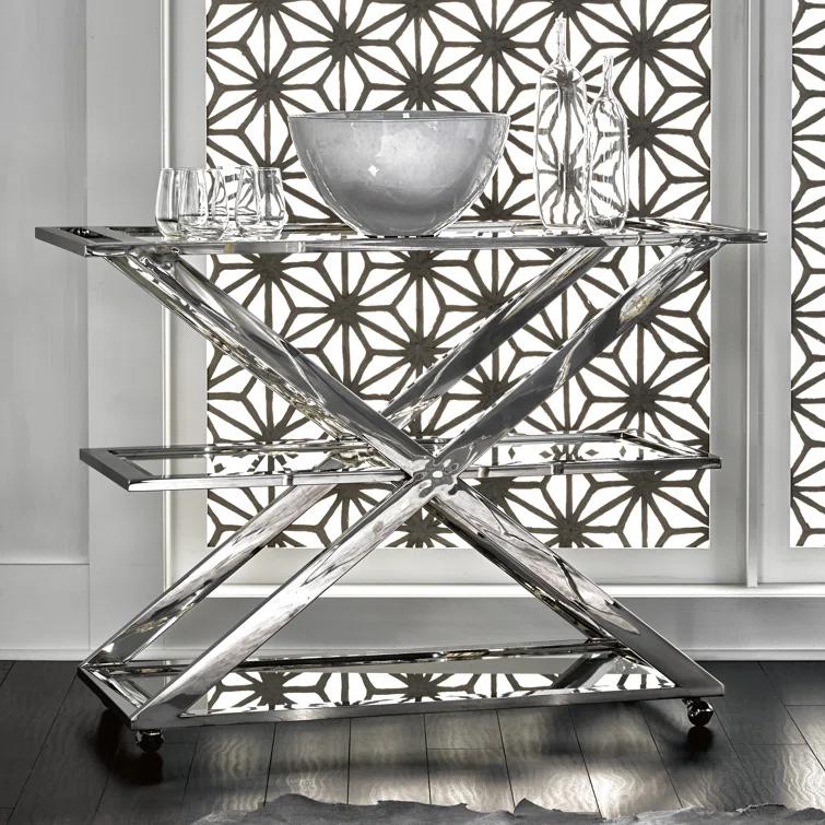 Universal Furniture Metal Bar Cart