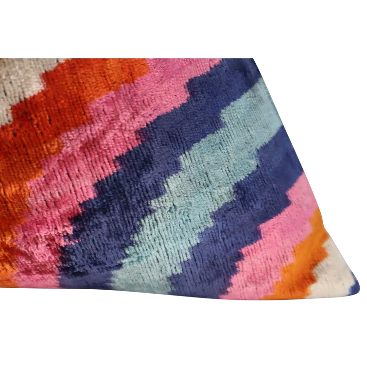 Canvello Geometric Velvet Throw Pillow