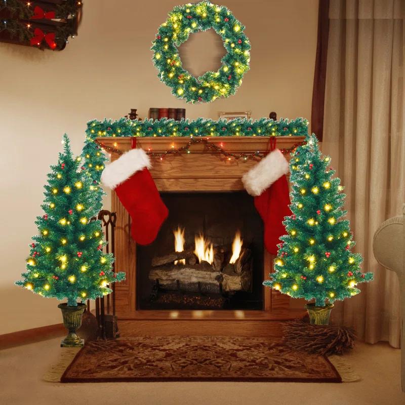 The Holiday Aisle® 4' Lighted Christmas Tree