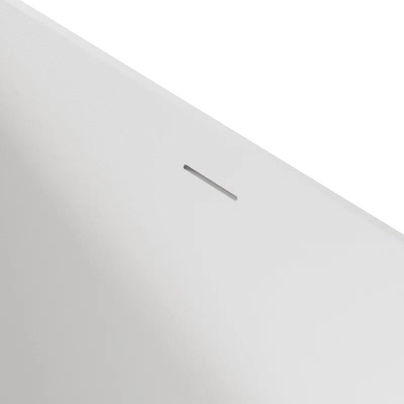 59.06'' x 29.53'' Freestanding Soaking Acrylic Bathtub