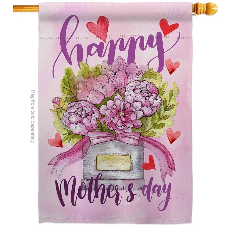 Double Sided Polyester Mother's Day House Flag
