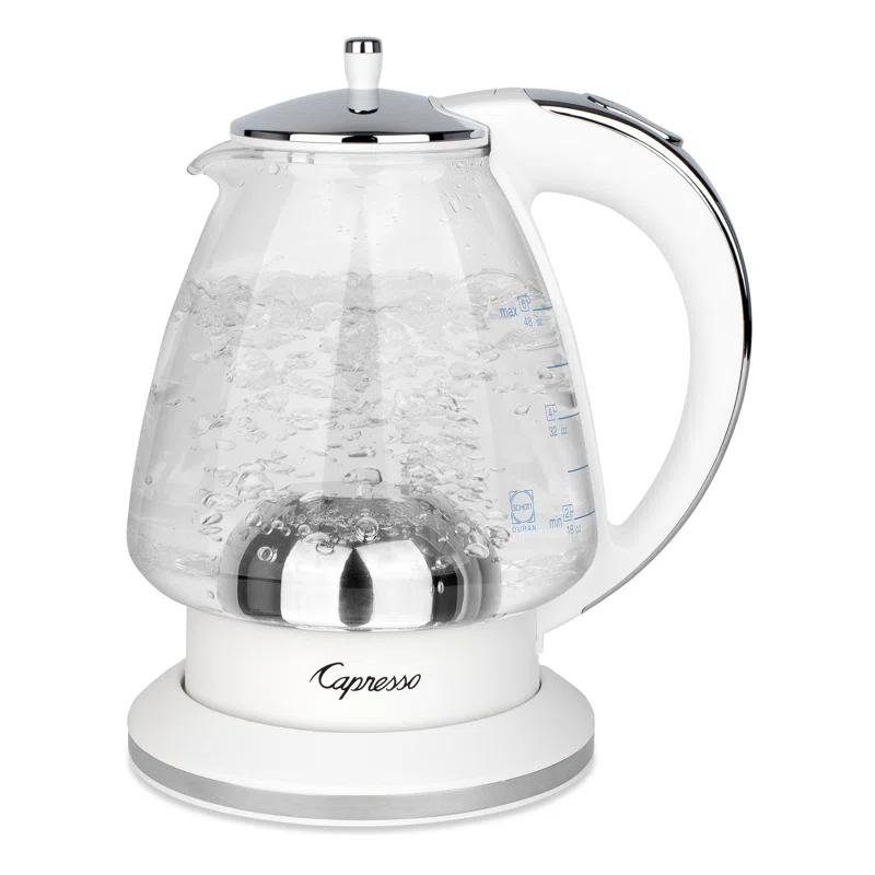 Capresso ® H20 White Electric Glass Tea Kettle