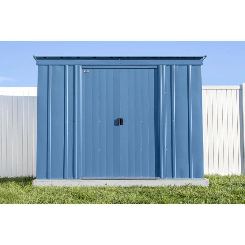 Arrow 8 ft. W x 4 ft. D Galvanized Steel Vertical Storage Shed