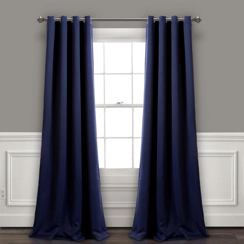 Torre & Tagus Insulated Polyester Blackout Curtain Pair (Set of 2)