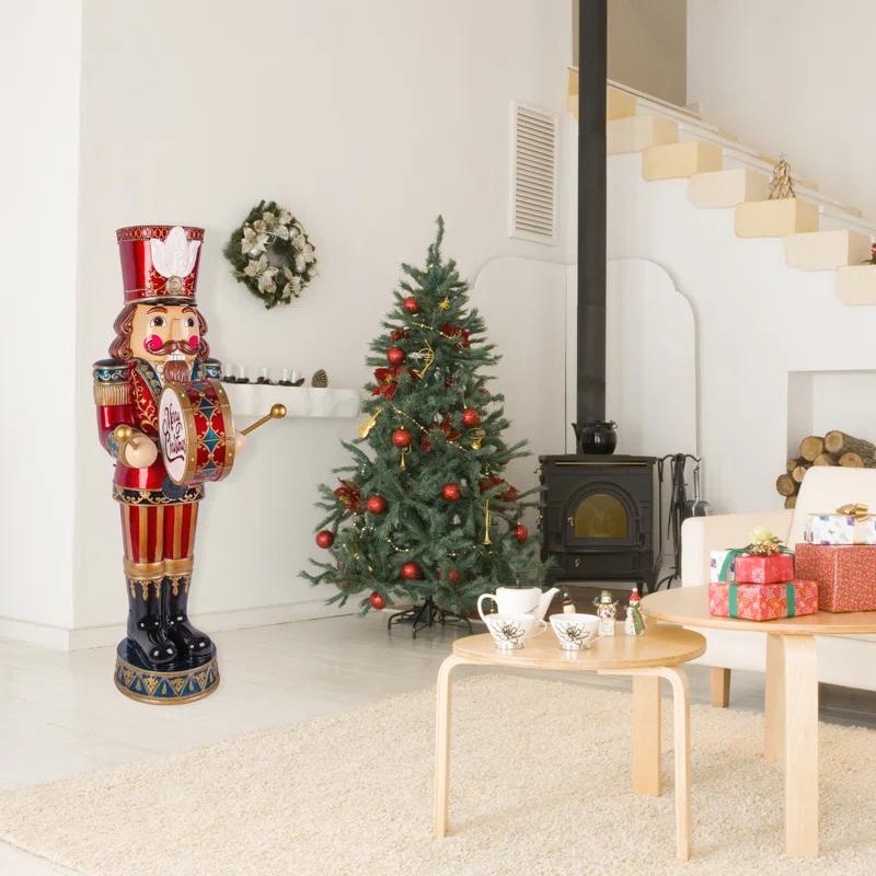 The Holiday Aisle® 58 in. Animated Nutcracker with Multicolor Lights and Music