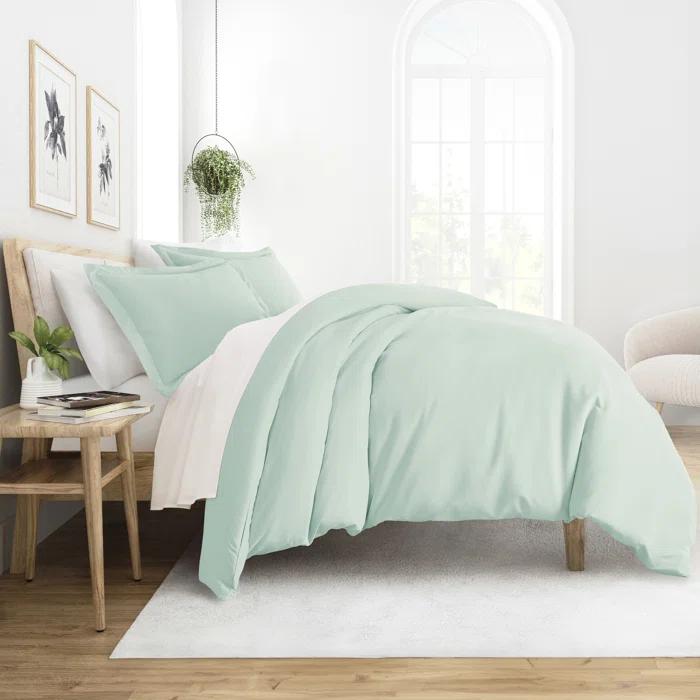 IEnjoy Home Super Soft Double Brushed Duvet Cover Set