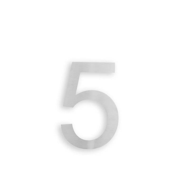 Barton Barton 6-Inch Floating Mount Steel House Number for Address Sign (Black)