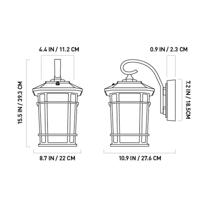 KODA Outdoor LED Wall Lantern
