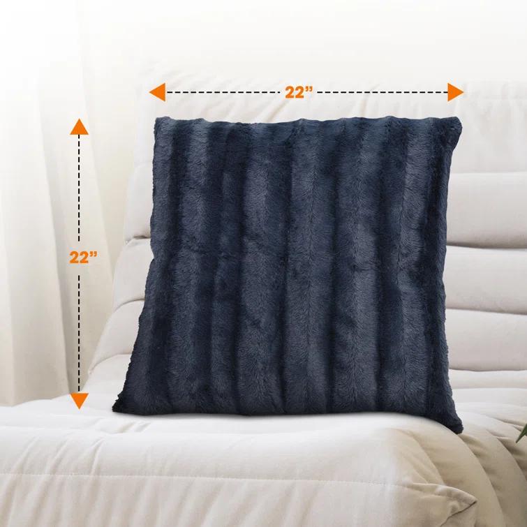 Cheer Collection FRBIN Square Pillow Cover & Insert (Set of 2)