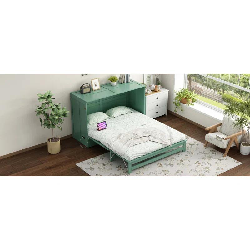 Cosmic Queen Size Murphy Bed With Built-In Charging Station
