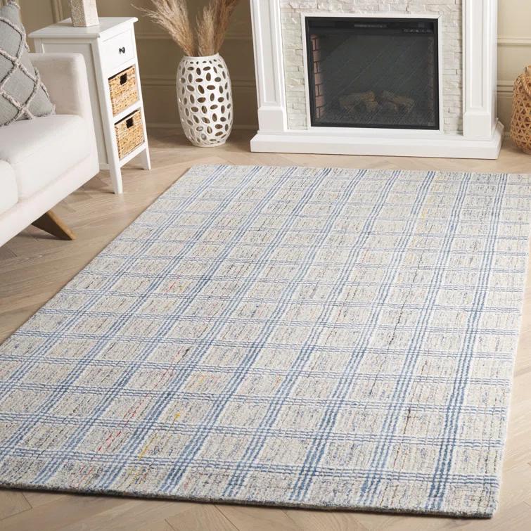 Safavieh Ebony Hand Tufted Wool Pile Plaid Rug