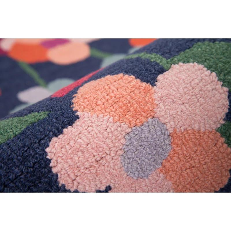 Floral Tufted Wool Rug