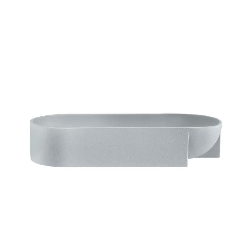 Kuru Ceramic Decorative Bowl in Light Gray
