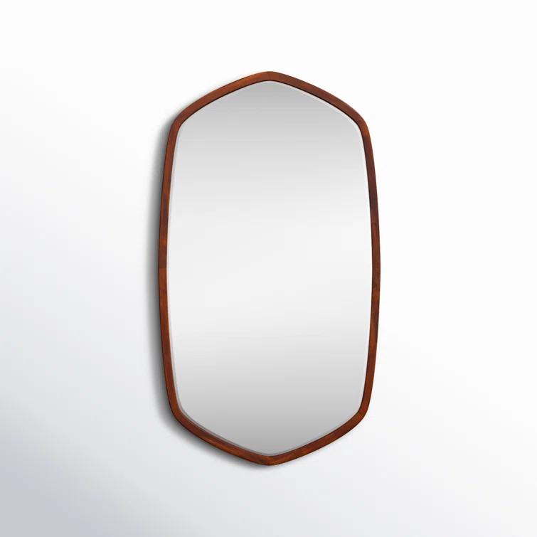 Glover Wood Hexagon Mirror